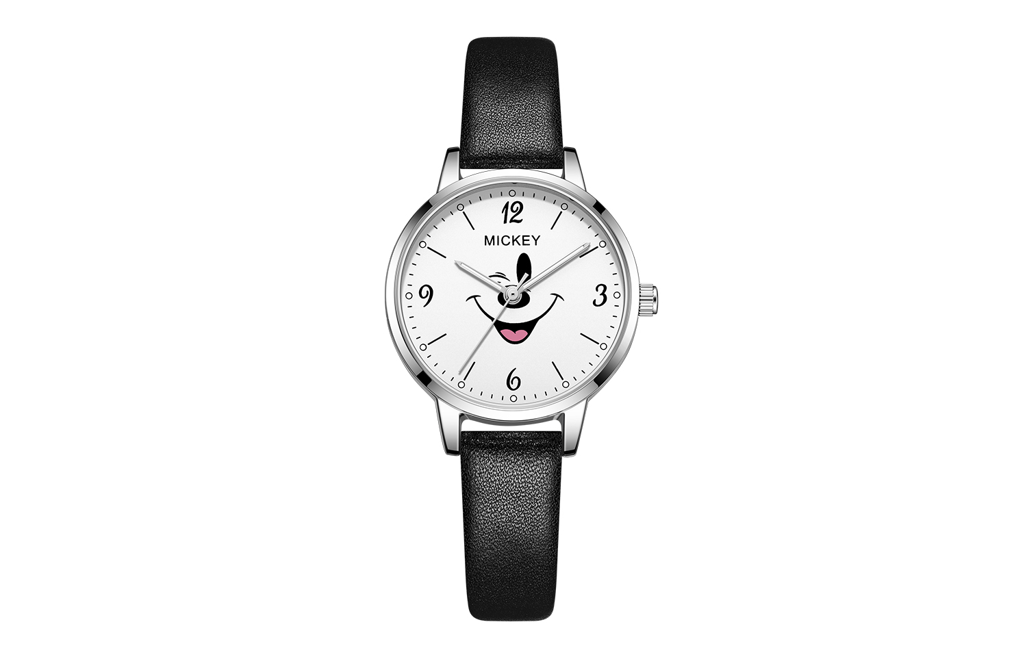 

Disney Часы Quartz Movement Leather Strap Watch Unisex White Dial