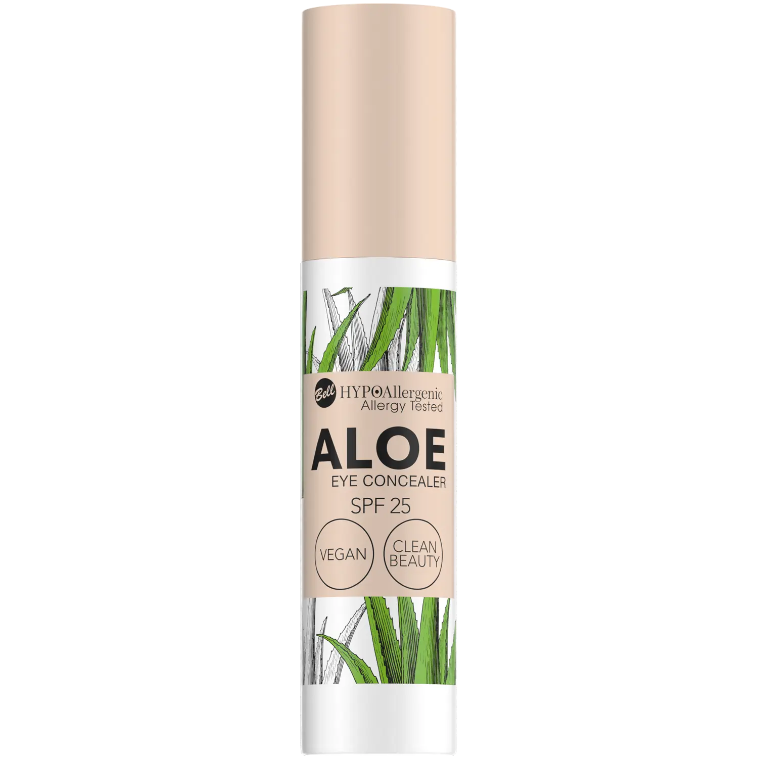 

Консилер для глаз 02 spf25 Bell Hypoallergenic Aloe, 4,8 гр