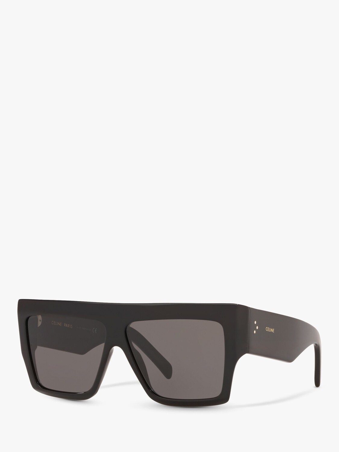 

Celine CL000240 Женские квадратные солнцезащитные очки, блестящие черные/серые