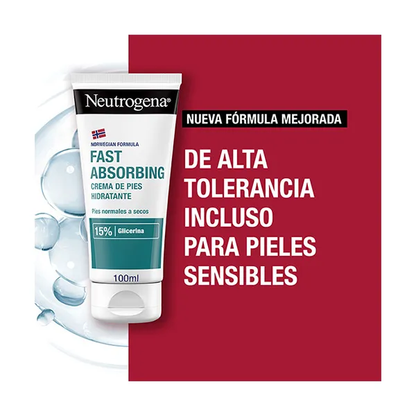 Увлажняющий крем для ног Absorción Inmediata Duplo Neutrogena, 1 UD — фото 2