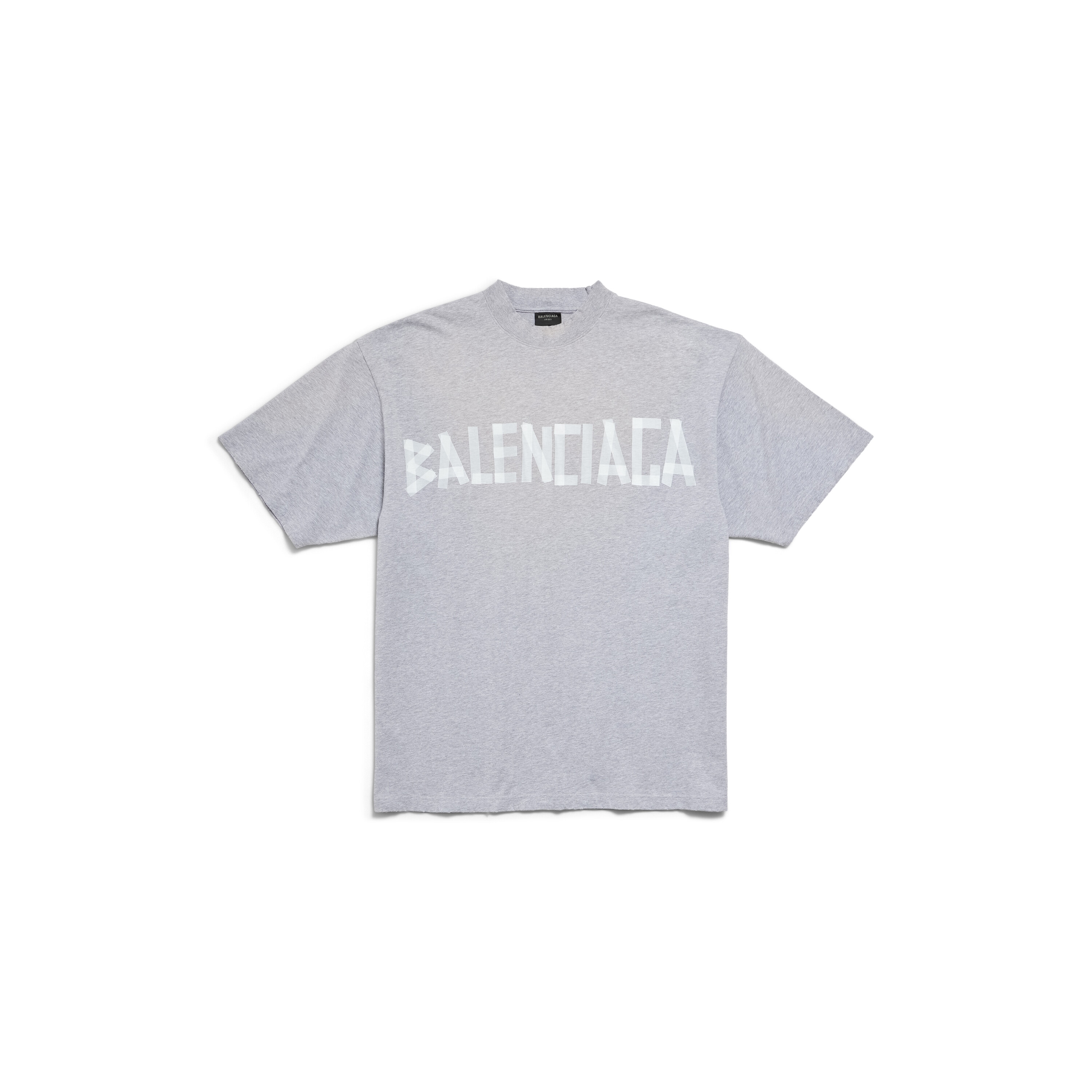 

Новая футболка Tape Type TR, средняя посадка BALENCIAGA, серый