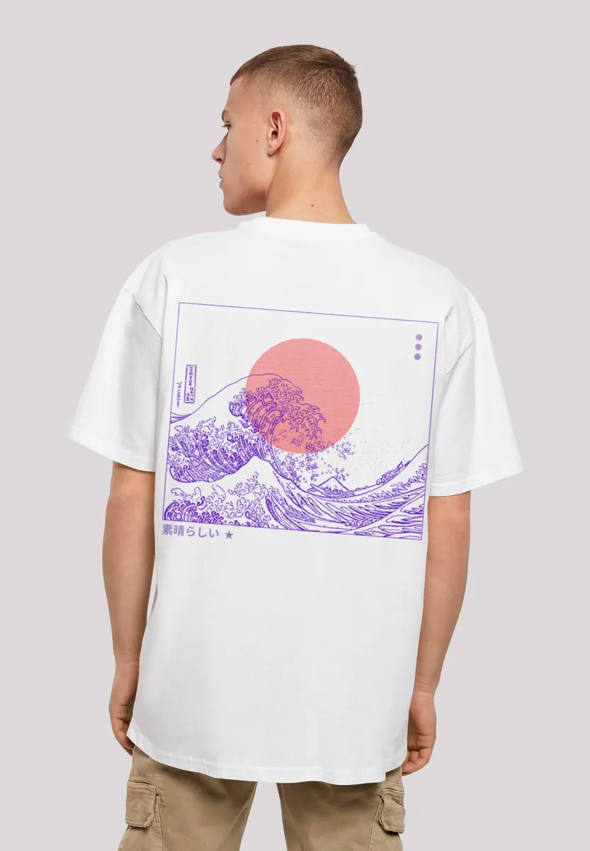 

F4NT4STIC Футболка "Kanagawa Wave Japan", принт, белый