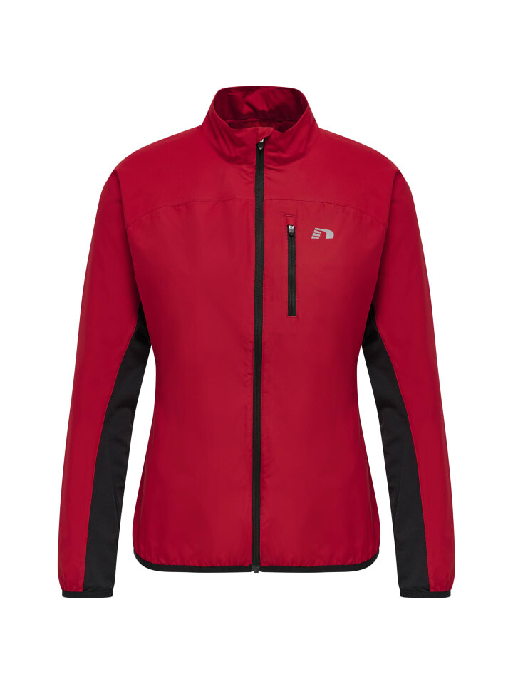 

Толстовка Newline Reißverschluss Jacket Reflektierend Logo Women's Core Laufen Damen, цвет TANGO RED