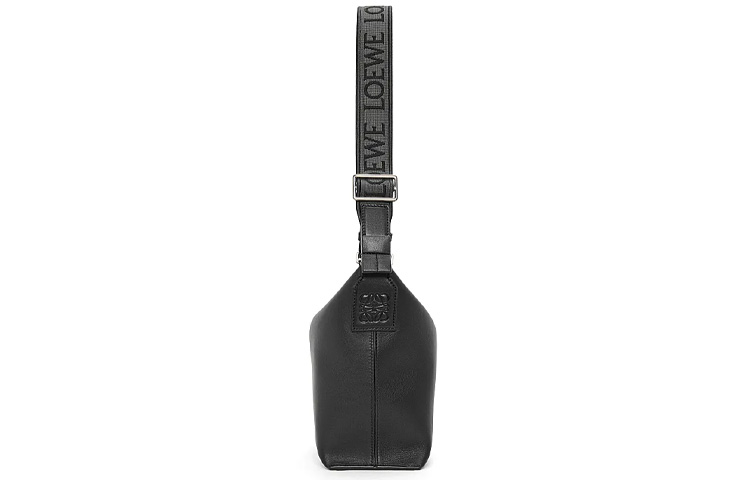 LOEWE Мужская сумка через плечо из мягкой гладкой кожи с жаккардовой тканью — фото 4