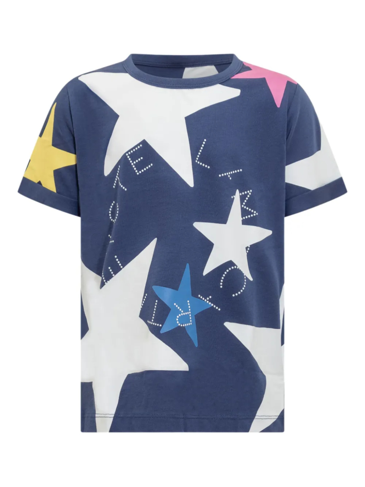 

Футболка Stella McCartney Kids со звездным принтом, синий