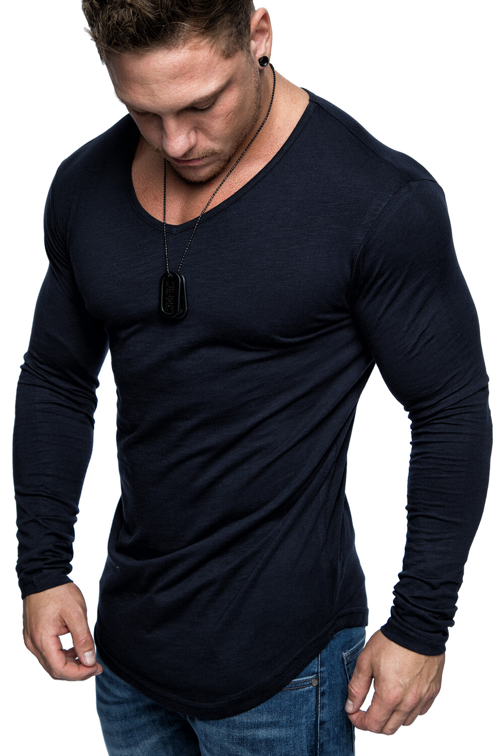 

Футболка Amaci&Sons Langarm OXNARD, цвет Navyblau