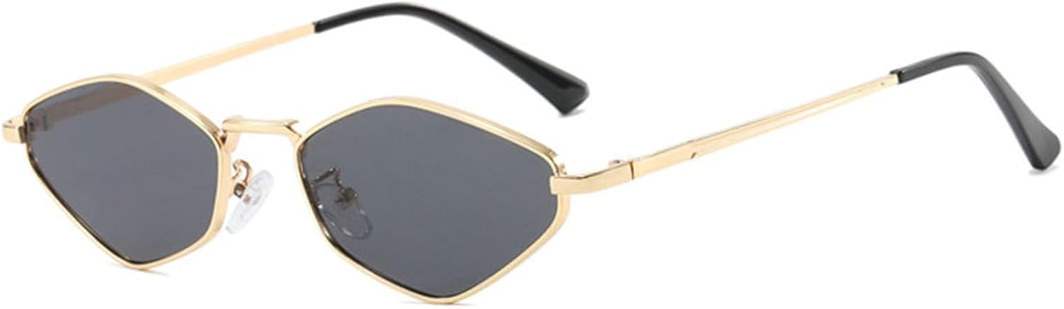 

Солнцезащитные очки Willochra Retro Small Square для женщин и мужчин, винтажные многоугольные солнцезащитные очки, модные классические панк-очки неправильной формы, защита от ультрафиолета UV400, C1