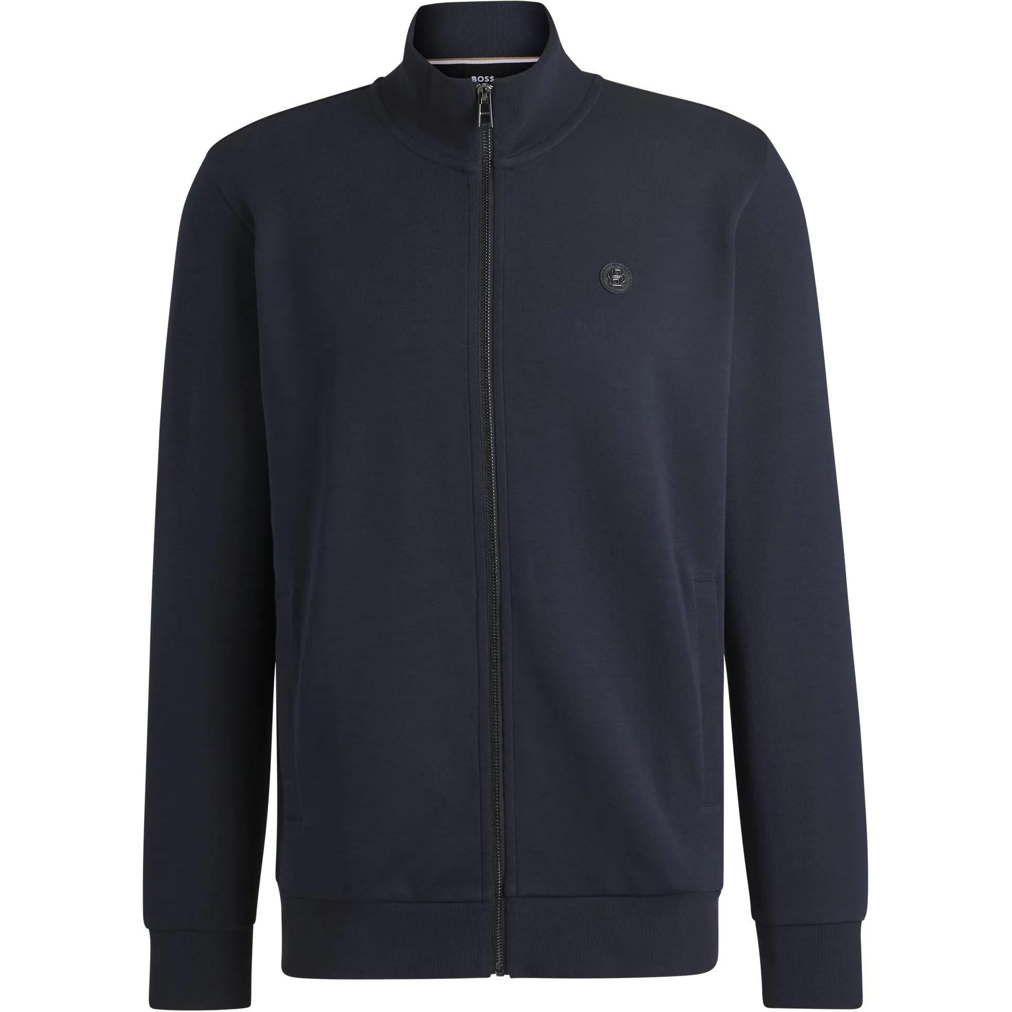 

Свитер с логотипом HUGO BOSS, темно-синий