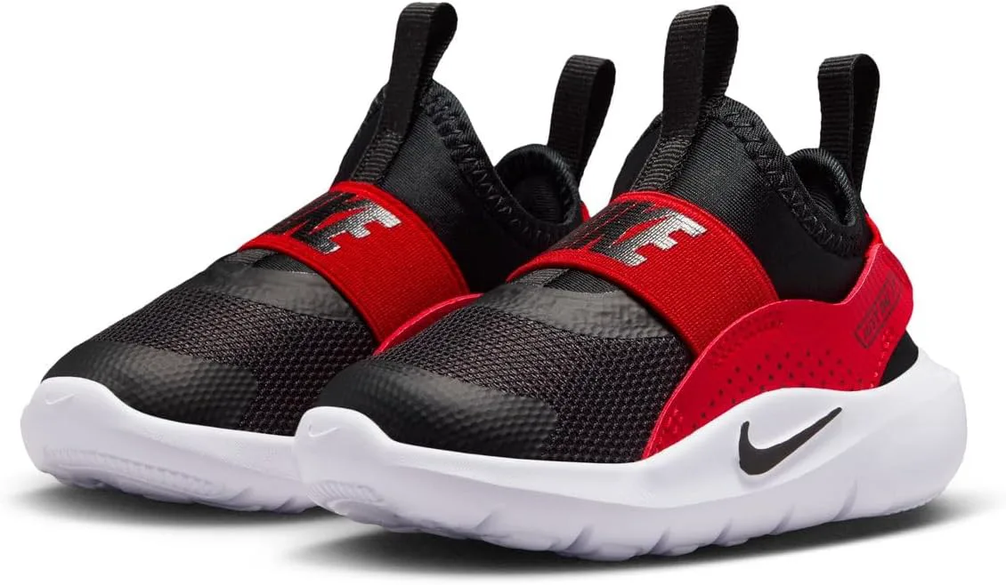 Детские беговые кроссовки Nike Flex Runner 4 (унисекс), красный/черный/белый — фото 2