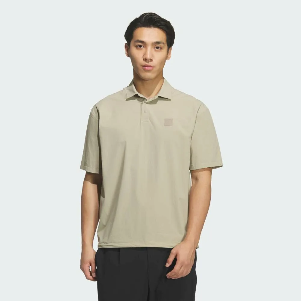 Поло Range Commuter Woven с коротким рукавом и свободным кроем Adidas, brown