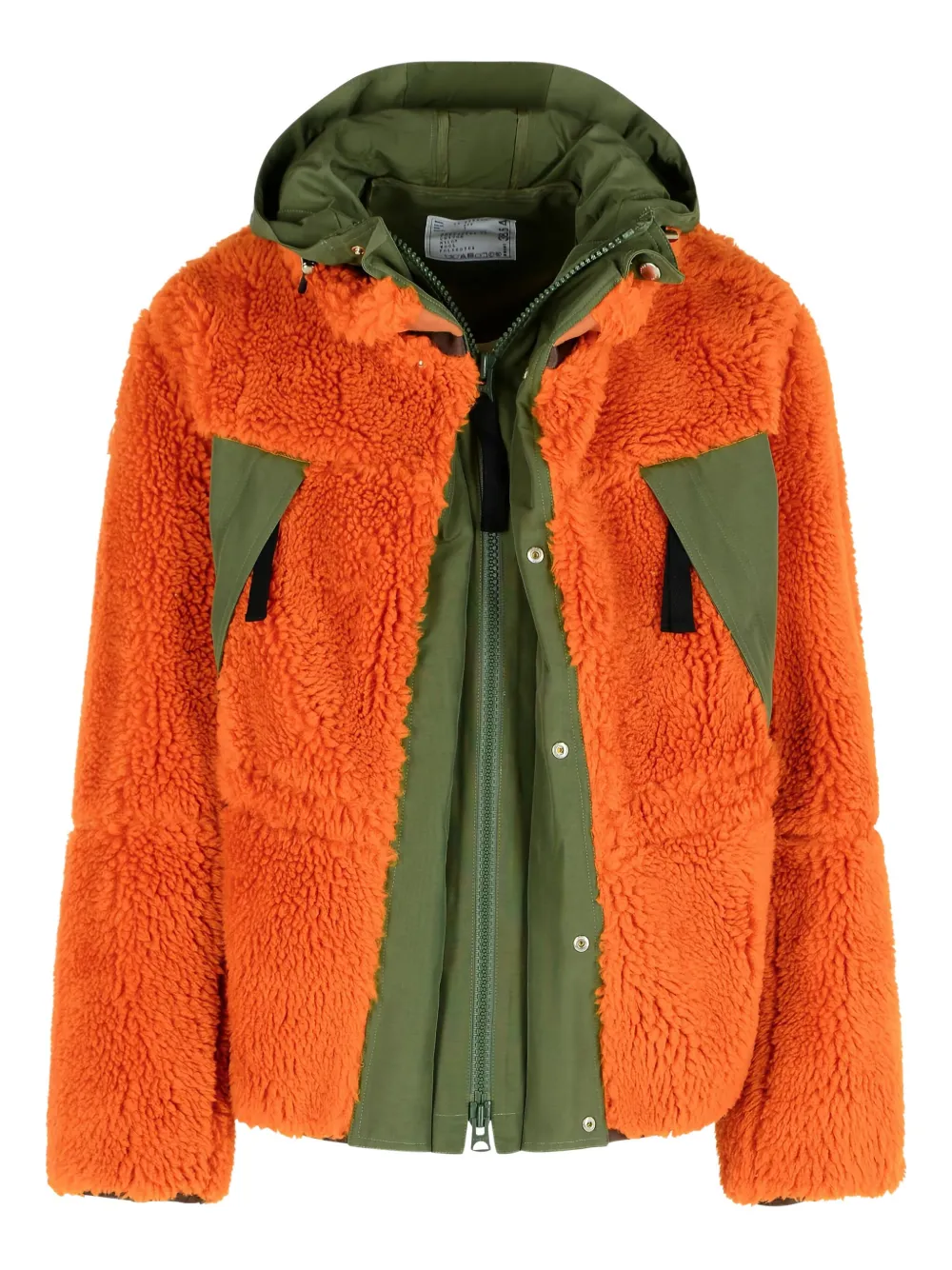 

Куртка из шерпы с капюшоном SACAI, оранжевый