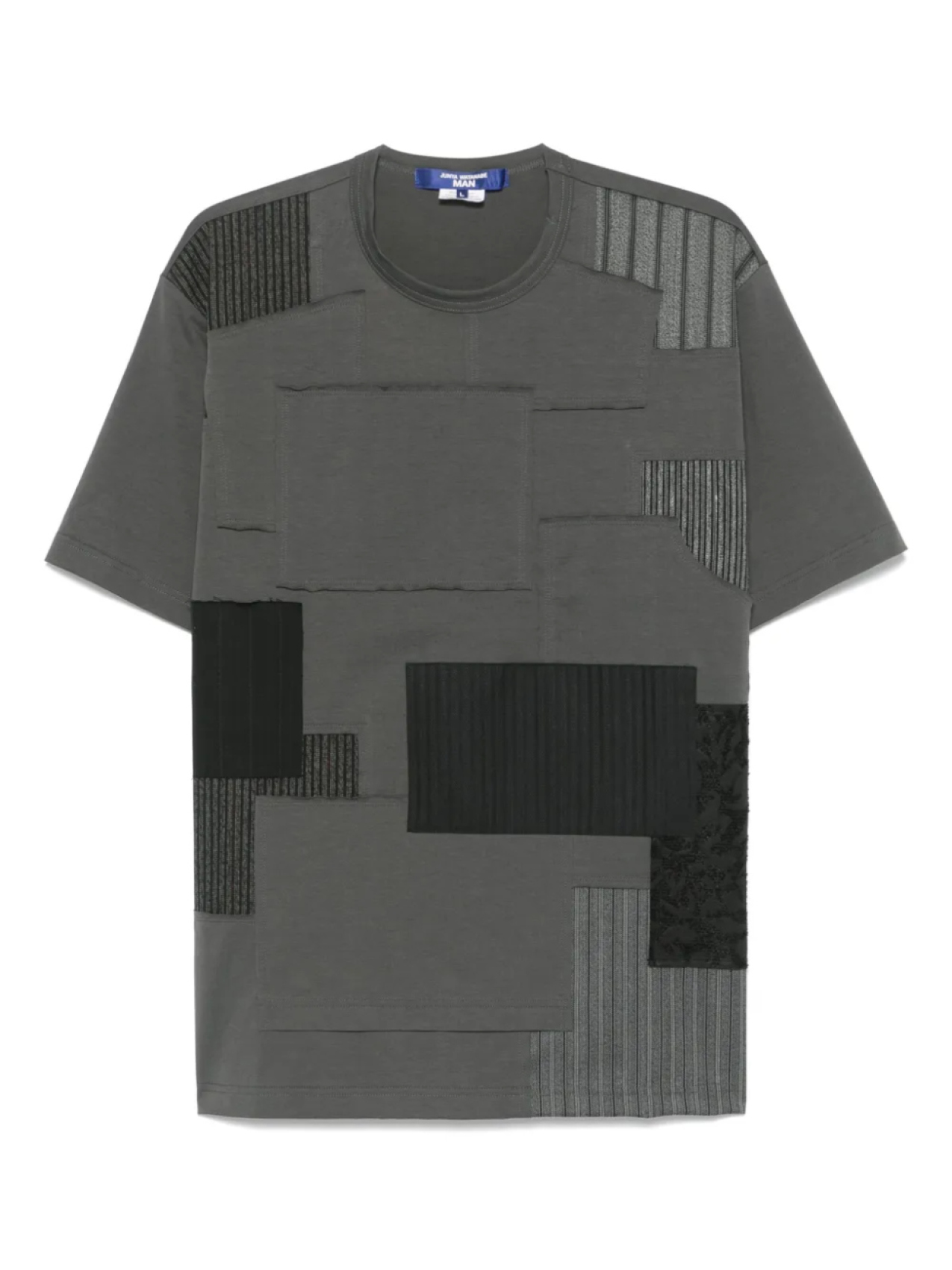 

Лоскутная футболка Junya Watanabe MAN, серый
