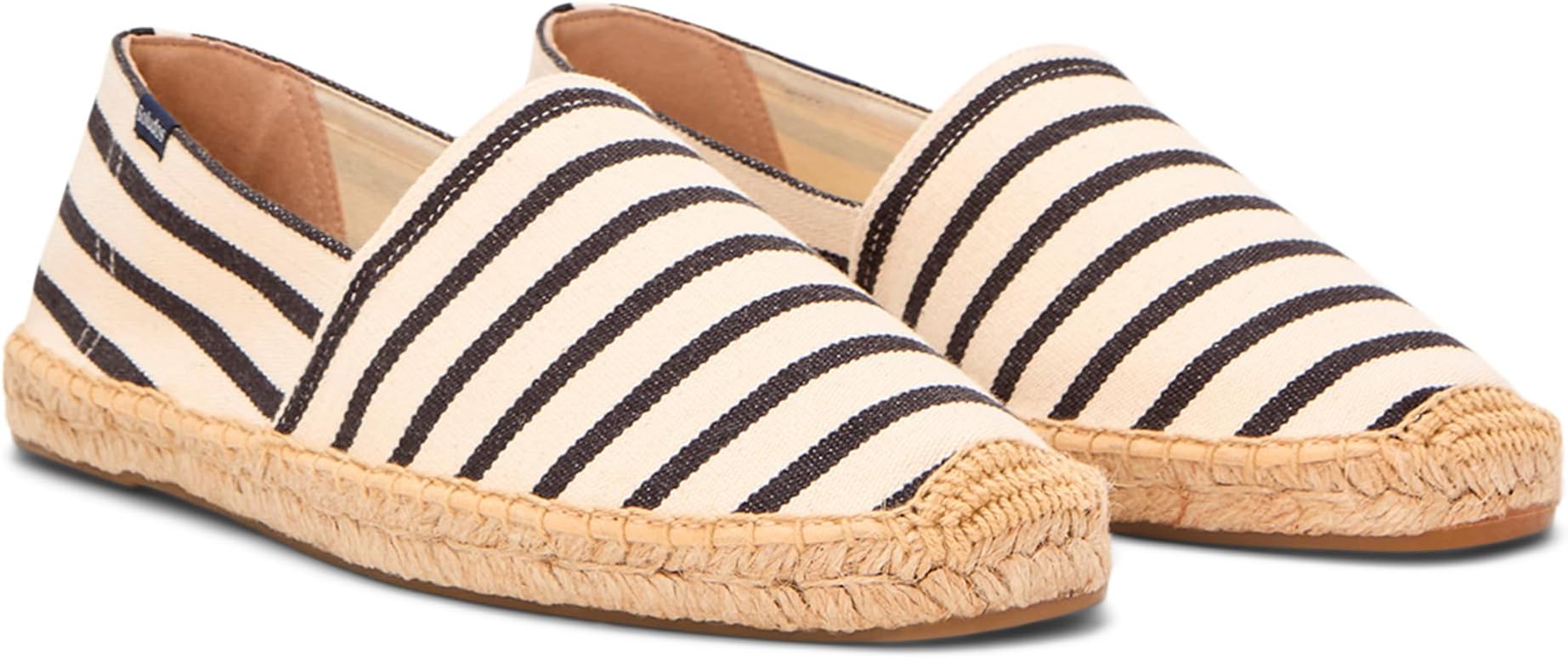 

Лоферы Soludos Original Espadrille, цвет Ivory / Black