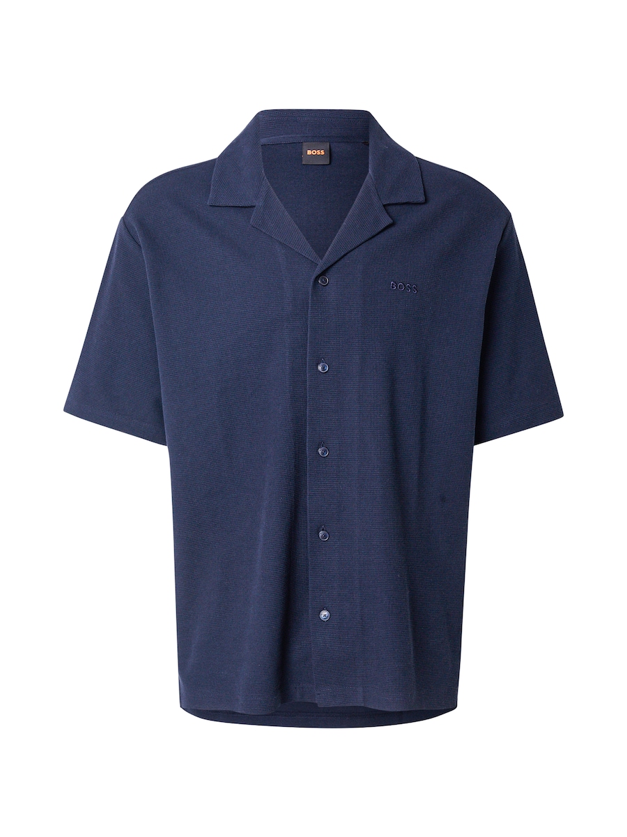 

Рубашка на пуговицах Comfort fit BOSS, темно-синий