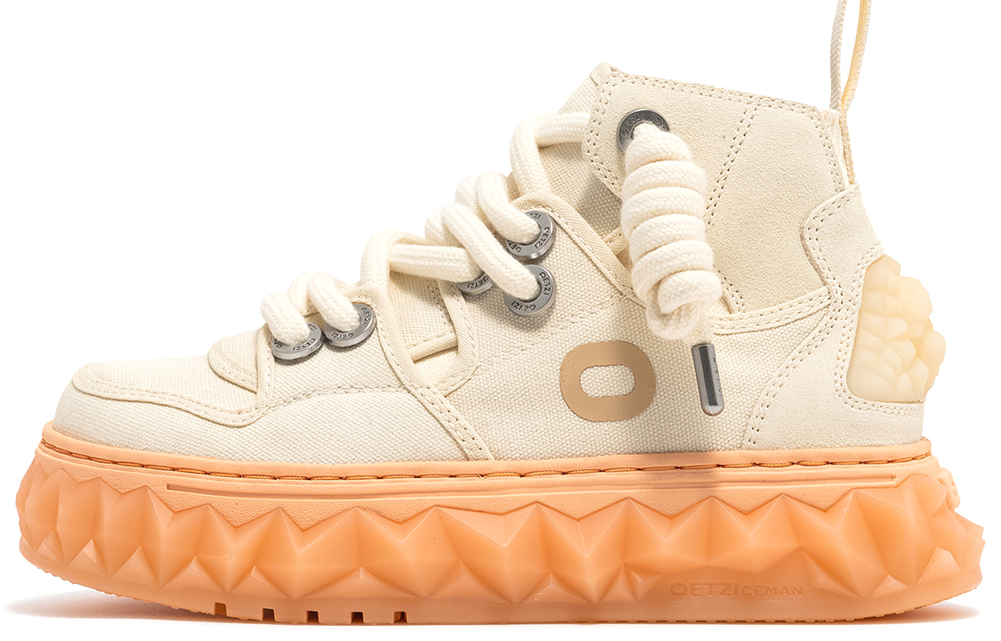 

Кроссовки OETZI Skateboarding Shoes Unisex Mid-top Beige, цвет Apricot Cream