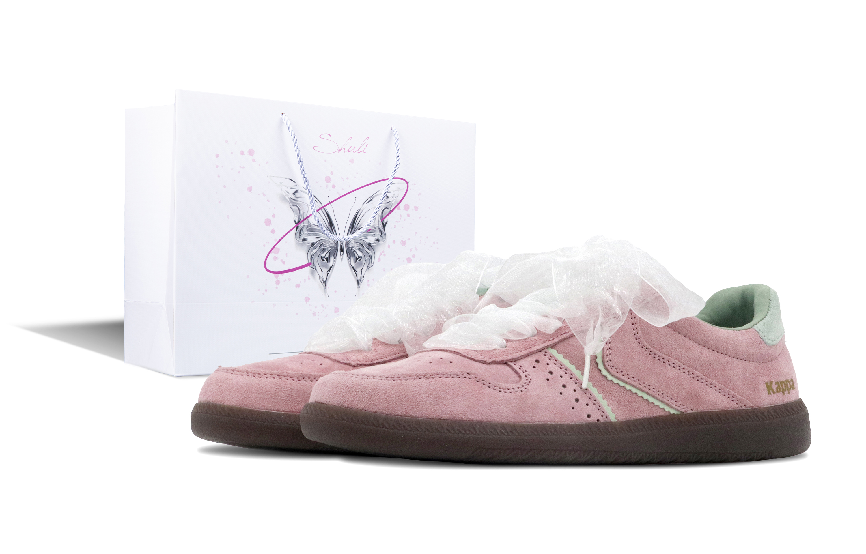 

Кроссовки Kappa Skateboarding Shoes Women's Low-top Pink, зеленый