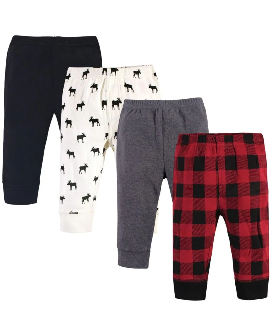 Детские трусики из органического хлопка, 4 шт Touched by Nature, Buffalo Plaid Moose
