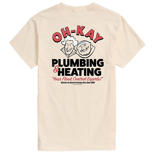 

Футболка с принтом Big & tall home alone oh-kay plumbing & heating Licensed Character