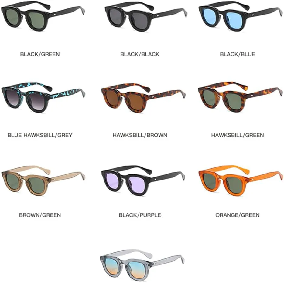 

Солнцезащитные очки в овальной оправе, толстой оправе, разноцветные, с защитой от УФ-излучения UV400, легкие, для бега, велоспорта и путешествий UYPTK, Black Purple