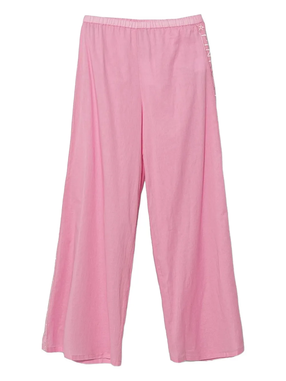 

Брюки с вышивкой по бокам Pinko Kids, розовый