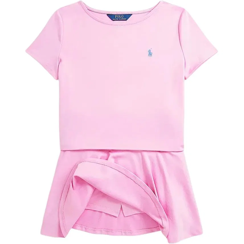 Детский костюм с юбкой розовый Polo Ralph Lauren — фото 2