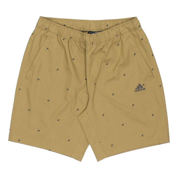 

Шорты fi short aop logo printing athleisure casual sports shorts olive green Adidas, зеленый