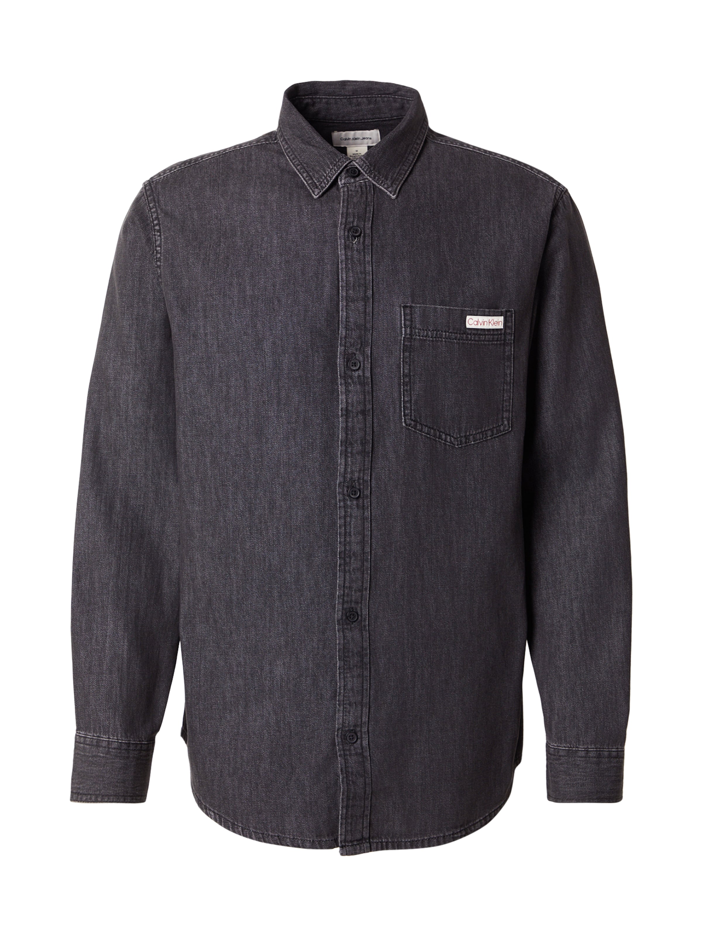 

Calvin Klein Jeans Рубашка на пуговицах 'CLASSIC' Regular fit из черного денима