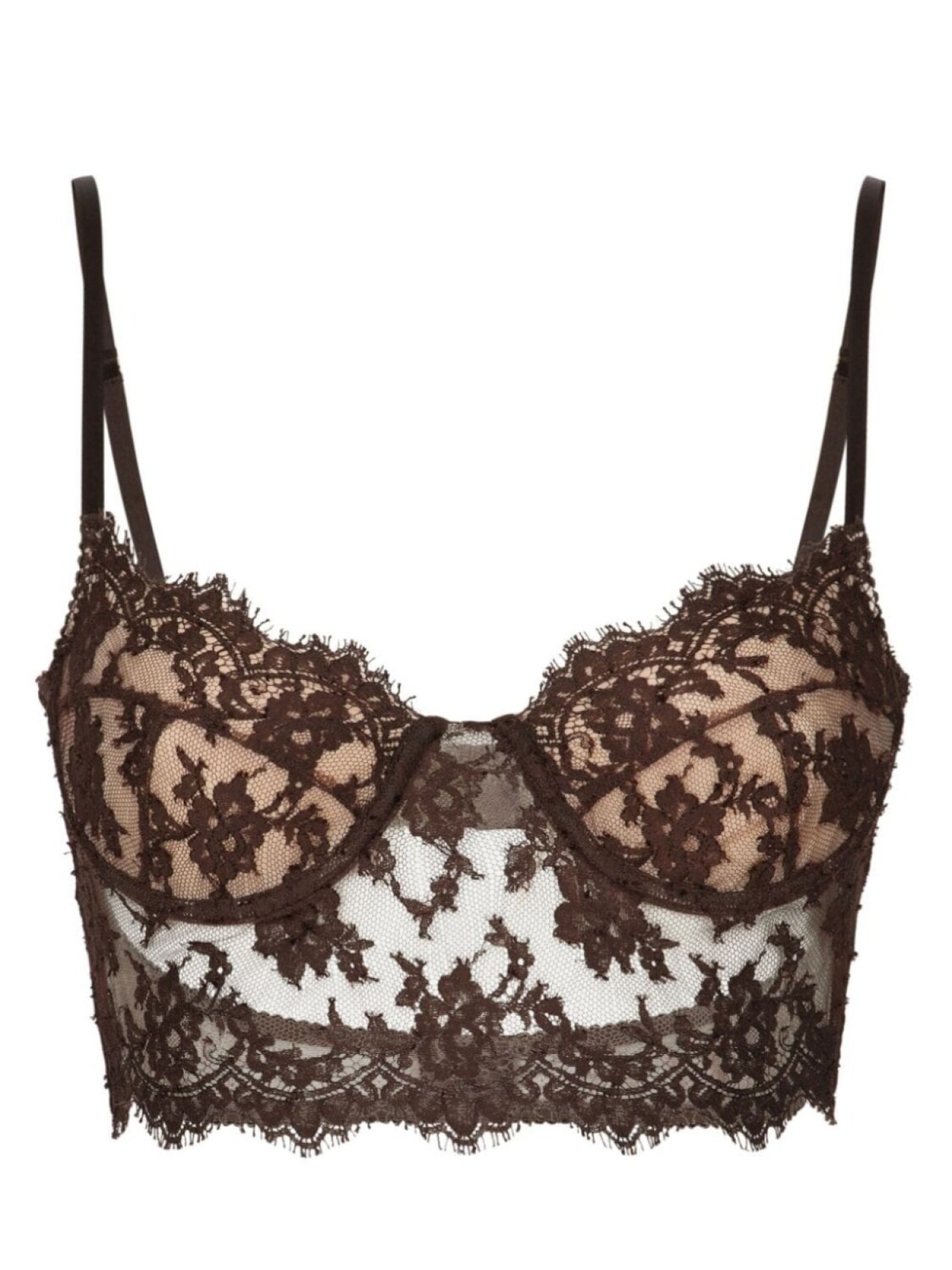 

Dolce & Gabbana кружевной топ-бра, черный