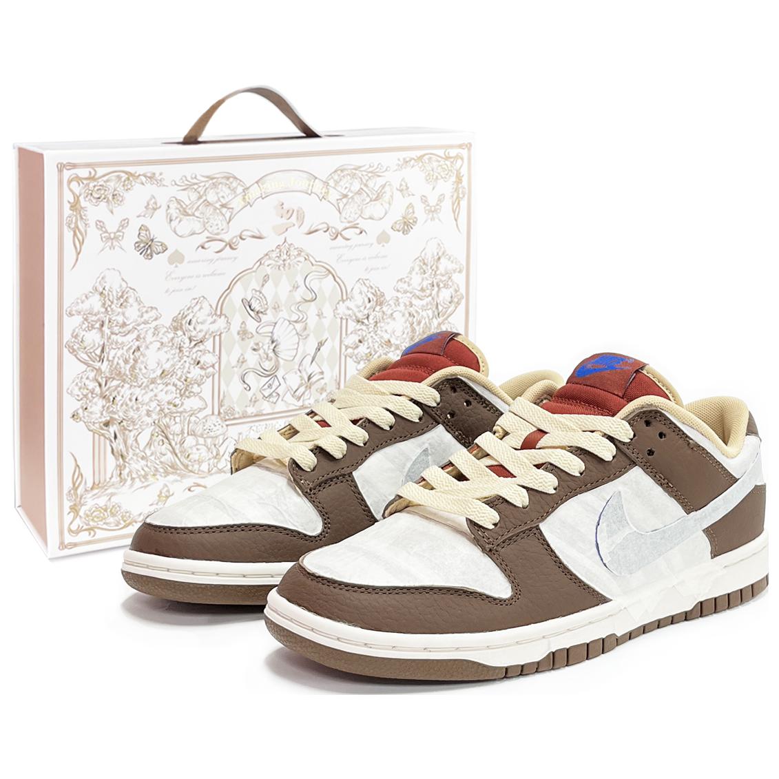 

Кроссовки Nike Dunk Skateboard Shoes Men Low-Top Brown Beige