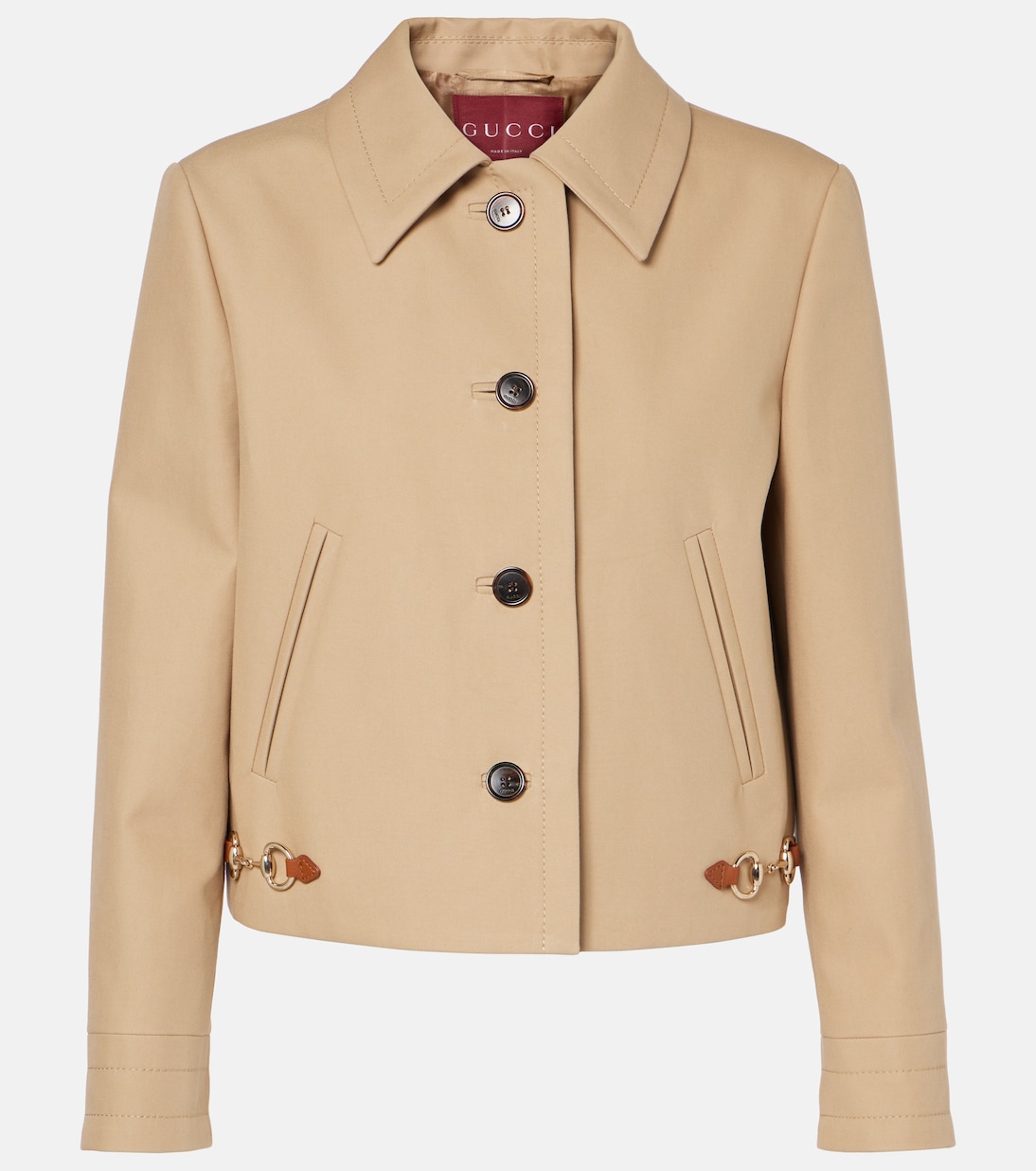 

Хлопковая куртка Horsebit Gucci, Golden Sunshine