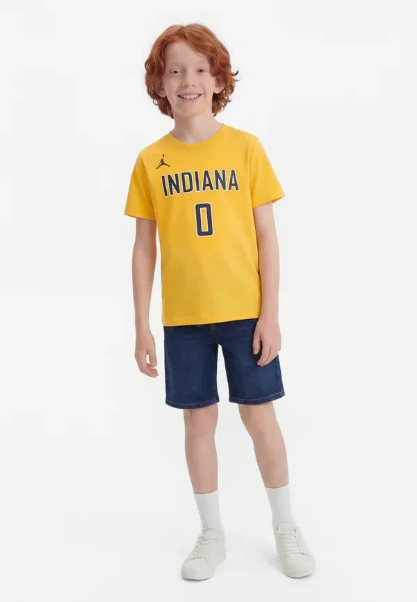 Футболка Nike Performance NBA Indiana Pacers Tyrese Haliburton Boys Statement Tee, желтый