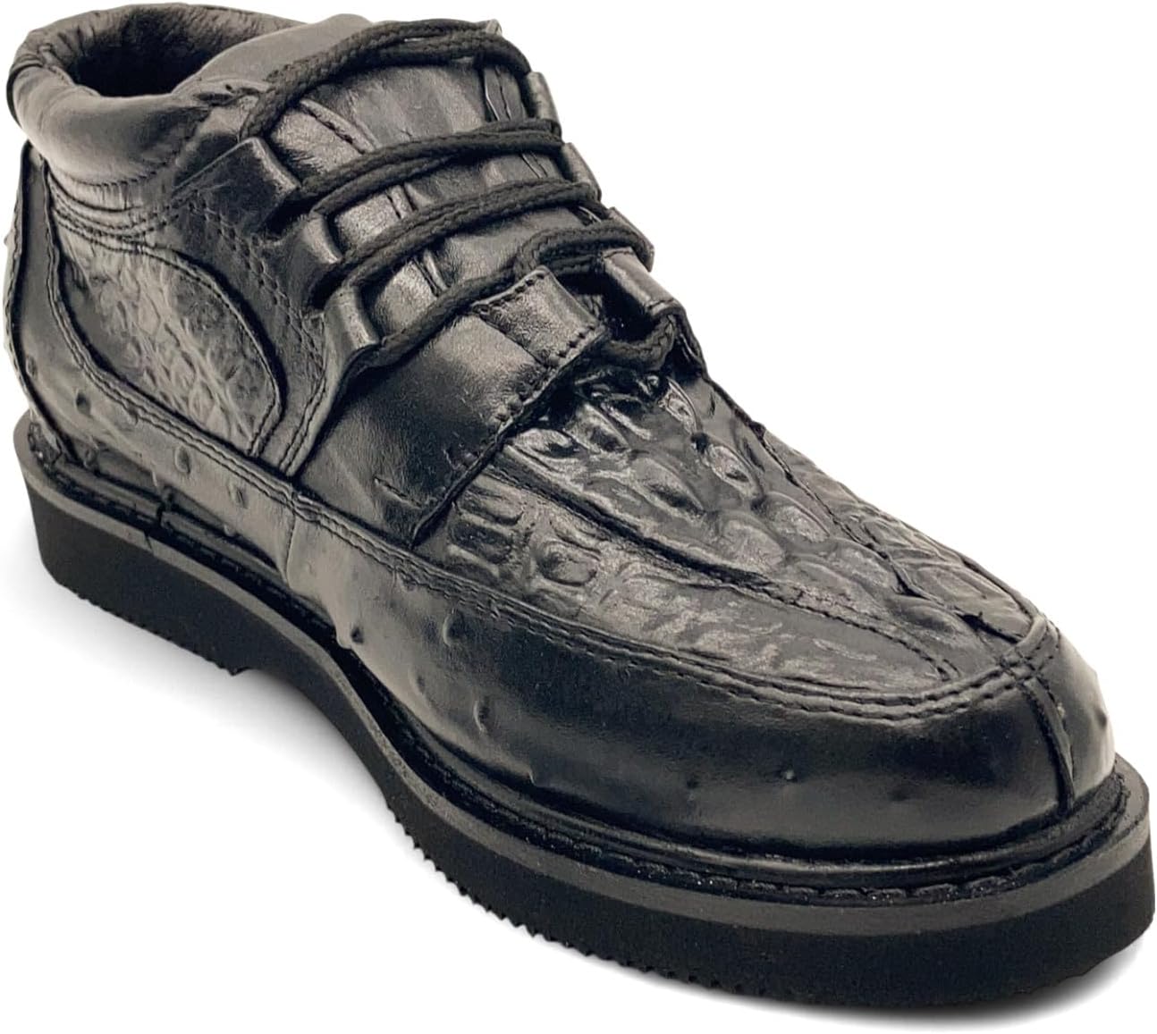 

Мужские туфли Western Shops с тиснением под крокодила и страуса из кожи с шнуровкой The Western Shops, черный