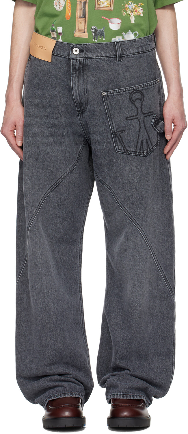 

Серые витые джинсы Workwear Denim JW Anderson