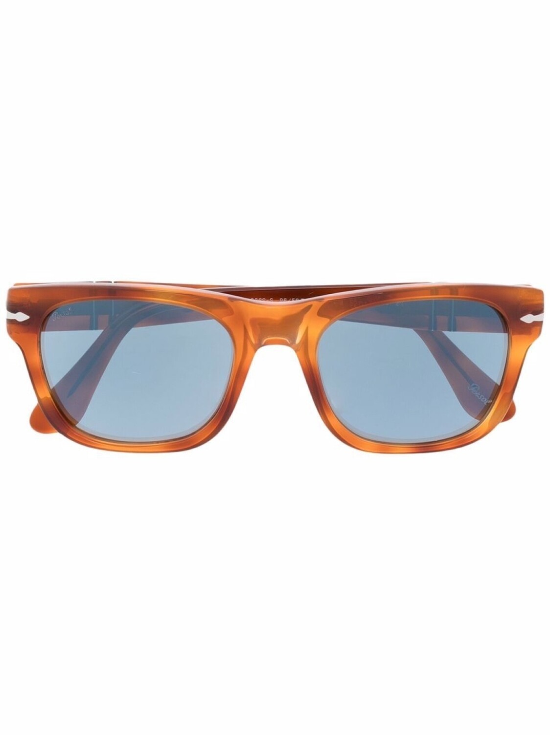 

Persol солнцезащитные очки в прямоугольной оправе, коричневый