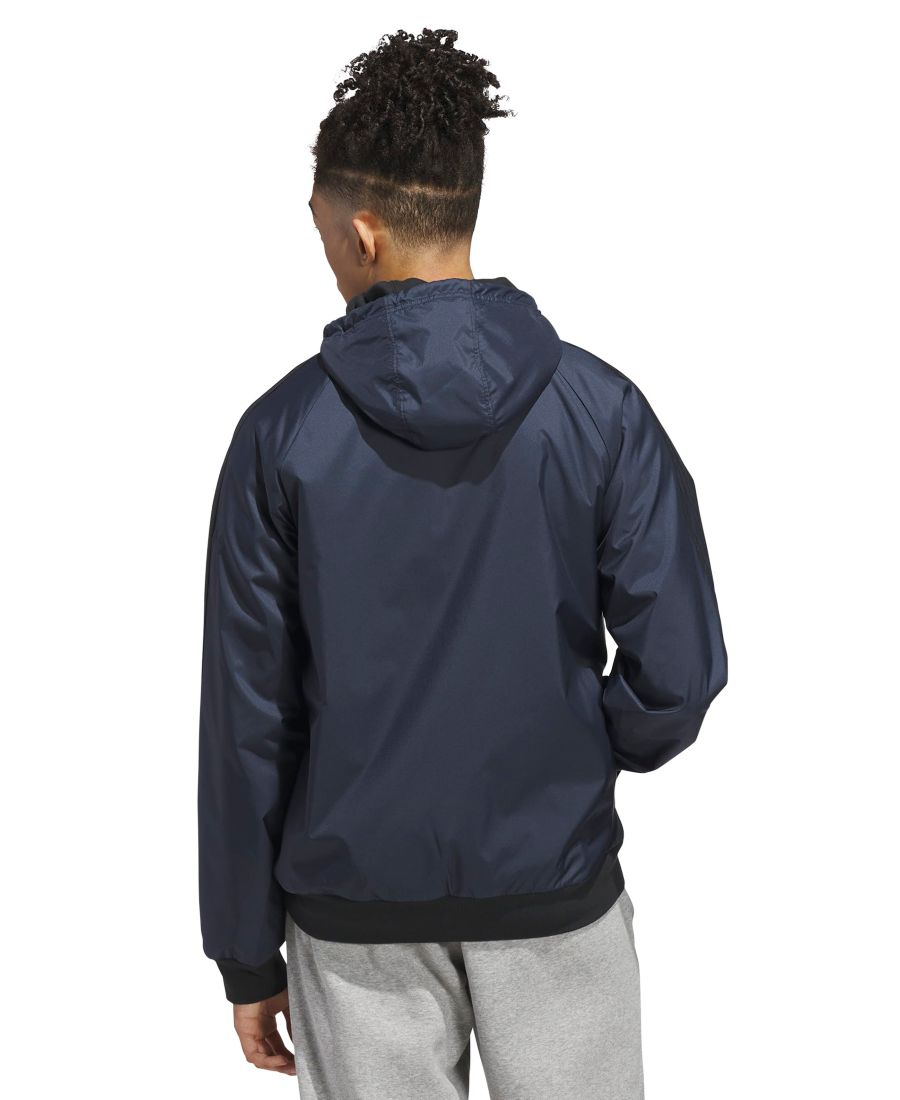 Мужская двусторонняя куртка Balance с капюшоном Adidas, LegInk/black — фото 4