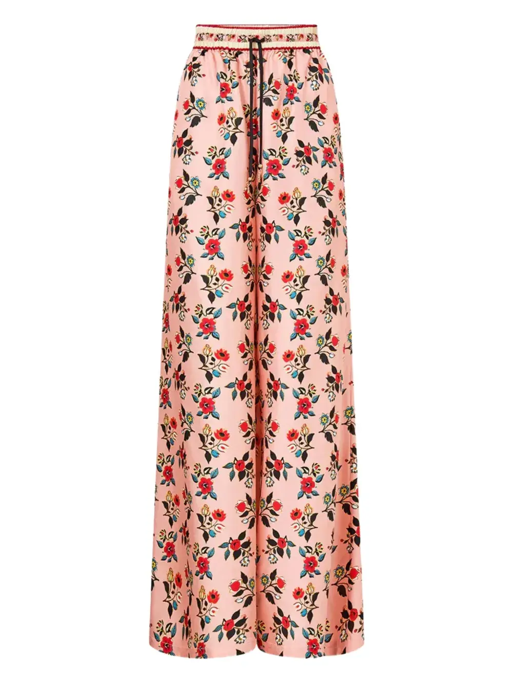 

Брюки с кулиской и цветочным принтом Camilla, розовый