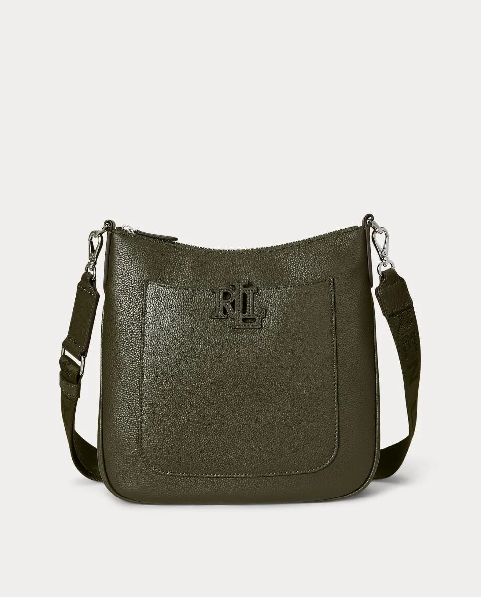 

Сумка через плечо Cameryn из зернистой кожи Lauren Ralph Lauren, темно-зеленый