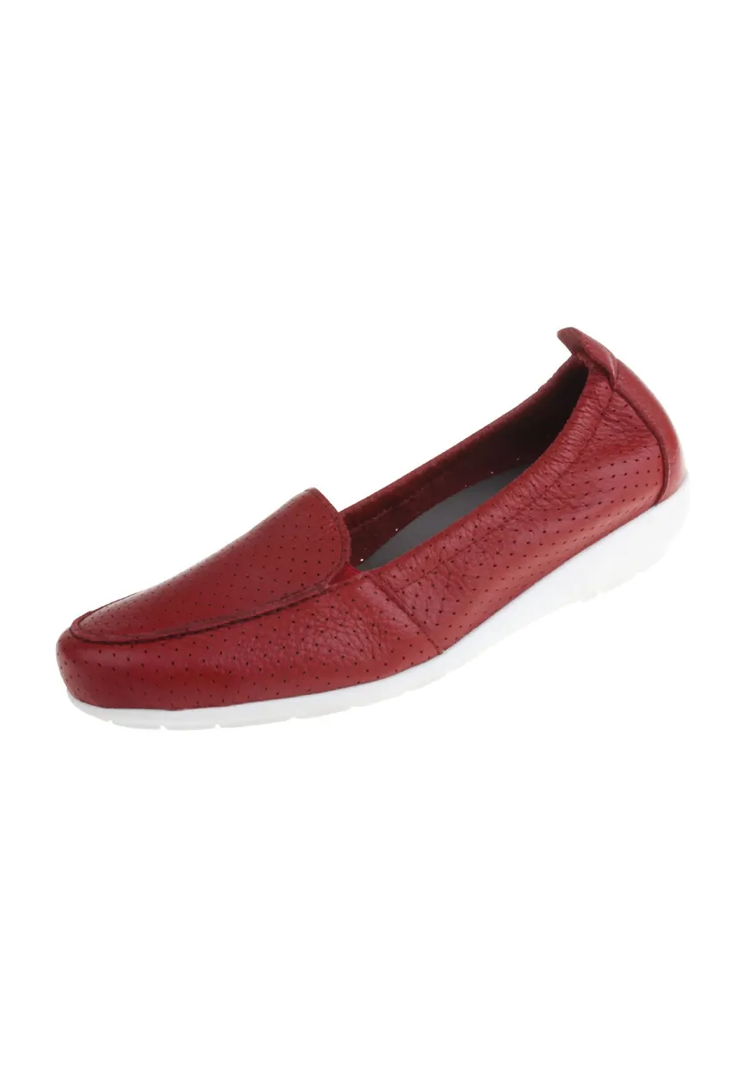 Мокасины Natural Feet "Adela", на ударопрочной подошве, красный