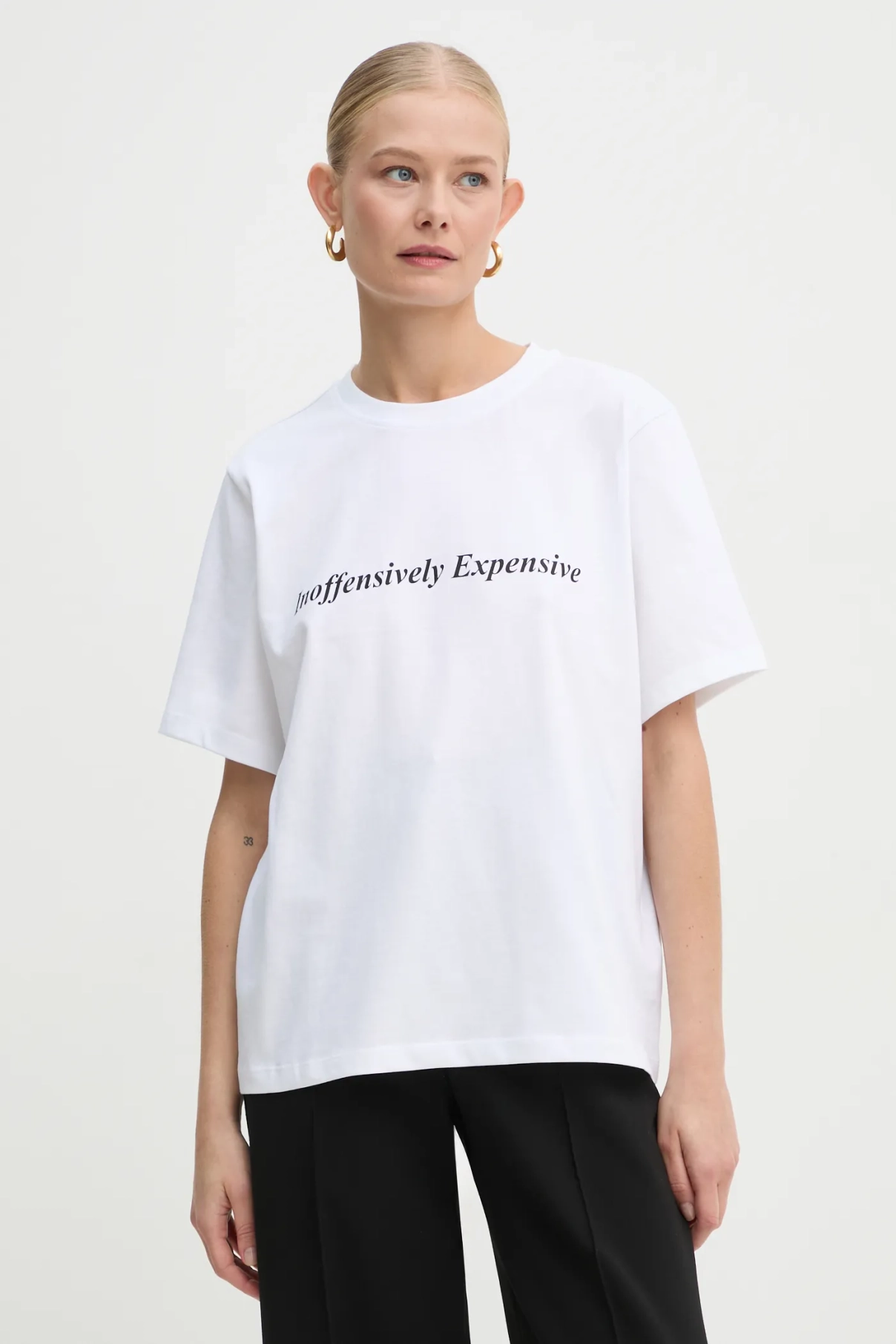 

Хлопковая футболка Victoria Beckham, белый