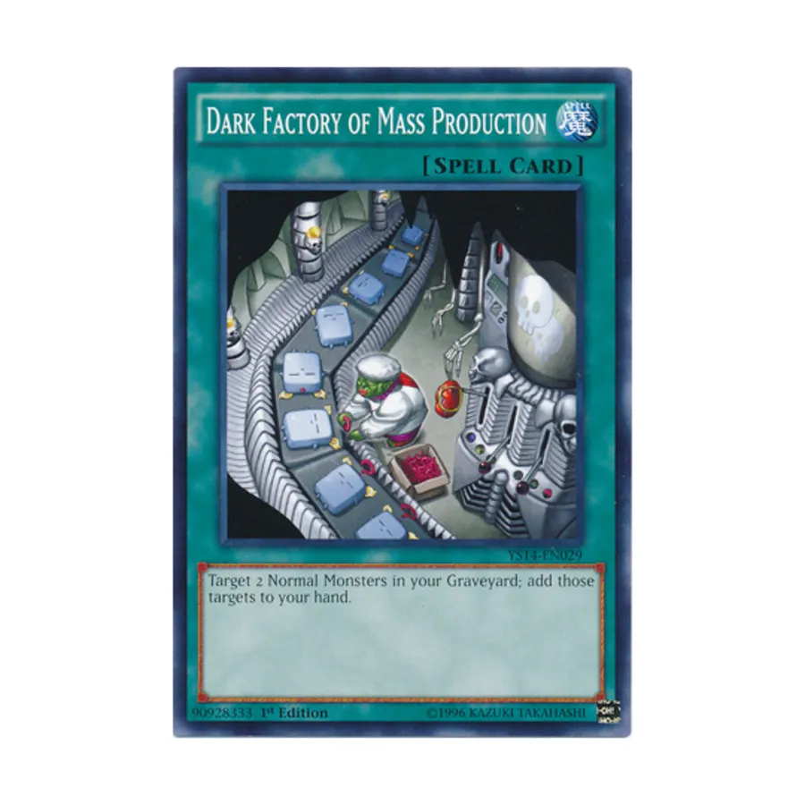 

CCG Темная фабрика массового производства (Обычная), Yu-Gi-Oh - Structure Deck - Space-Time Showdown - Singles