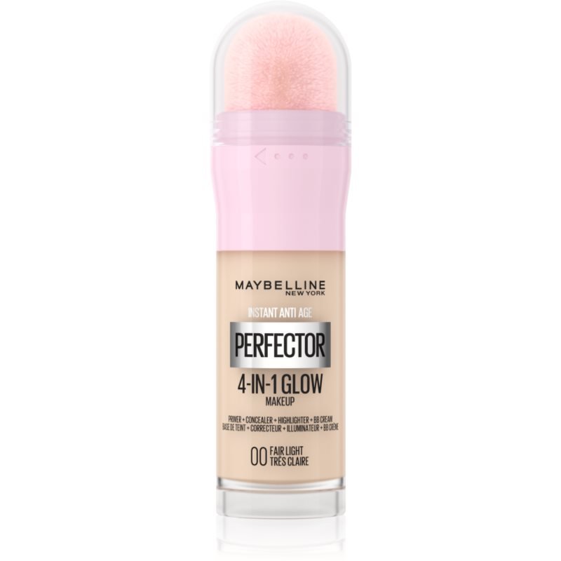 

Maybelline, Instant Age Rewind Perfector 4-in-1 Glow, осветляющая основа для естественного вида, оттенок 00 Fair, 20 мл