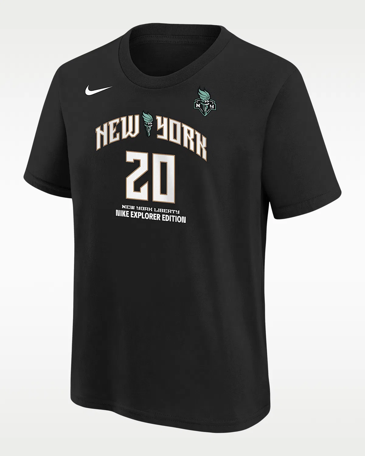 Детская футболка Nike WNBA Sabrina Ionescu New York Liberty Explorer Edition, Black