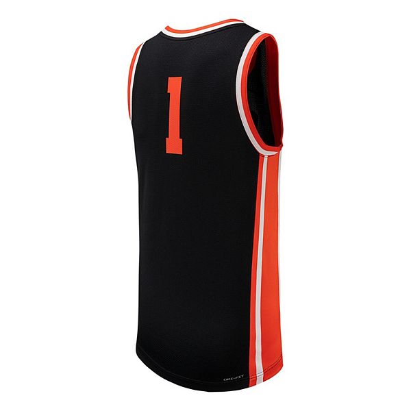 Мужская баскетбольная майка Oregon State Beavers #1 черная Nike — фото 4