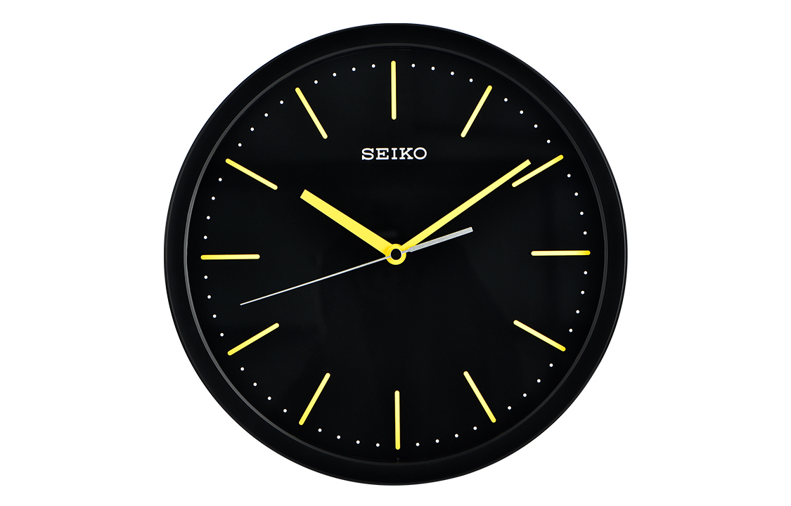 

SEIKO Часы Quartz Movement Plastic Wall Clock Unisex Black QXA476Y