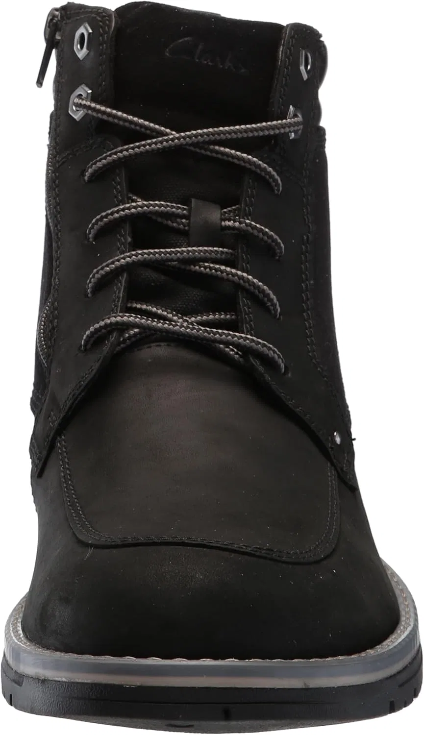 Мужские ботинки Clarks Morwell Zip Chukka, Black Leather — фото 2