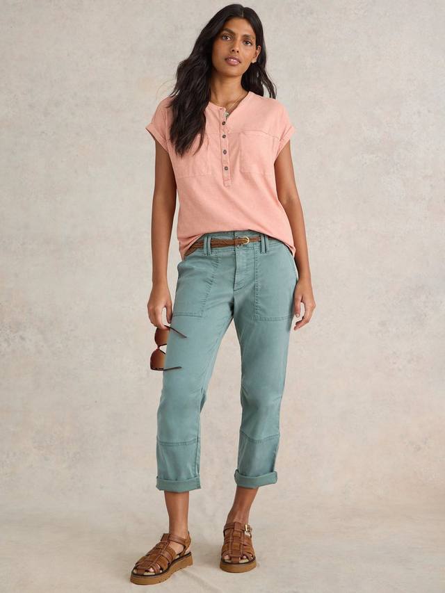 

Футболка с надписью beth pocket White Stuff, цвет Dusty Pink