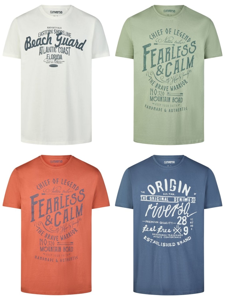 

Набор из 4 разноцветных футболок RIVLeon