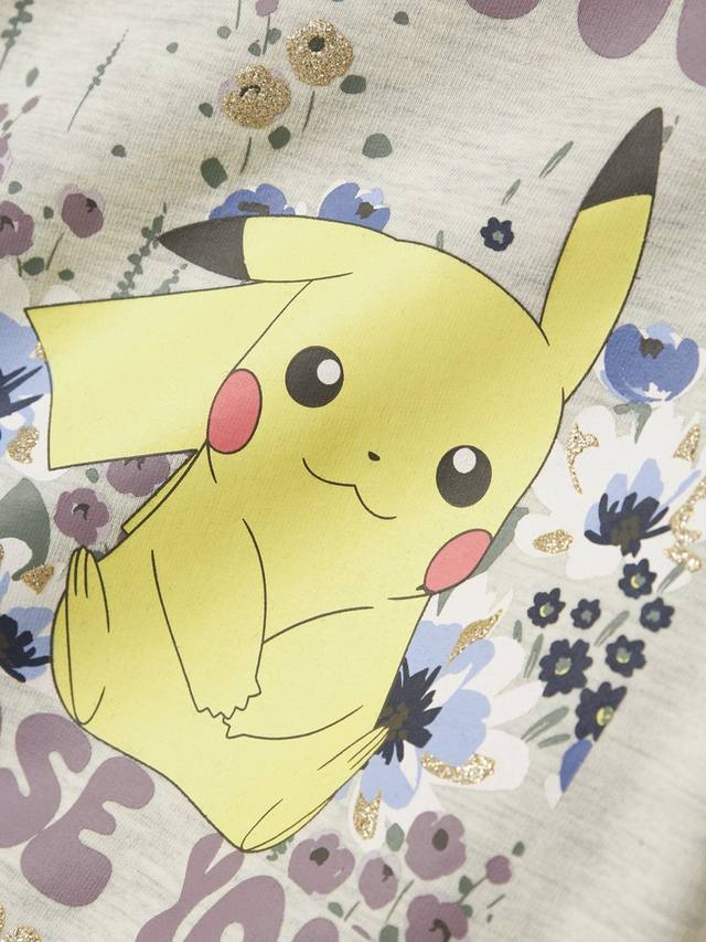 Детская толстовка Pokémon из хлопковой смеси NAME IT, Peyote Melange — фото 2