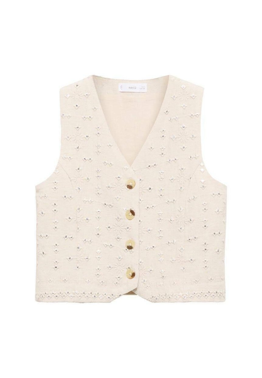 

Топ без рукавов JULES Mango Kids, песочный