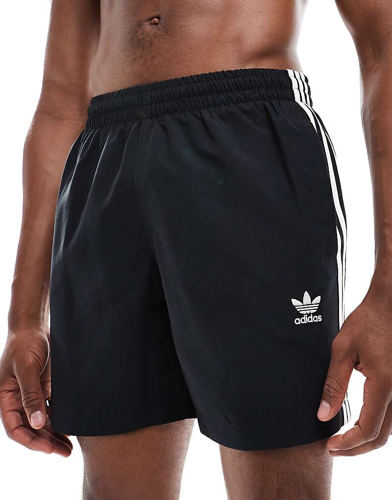 

adidas Originals – Originals Adicolor – черные плавки с 3 полосками